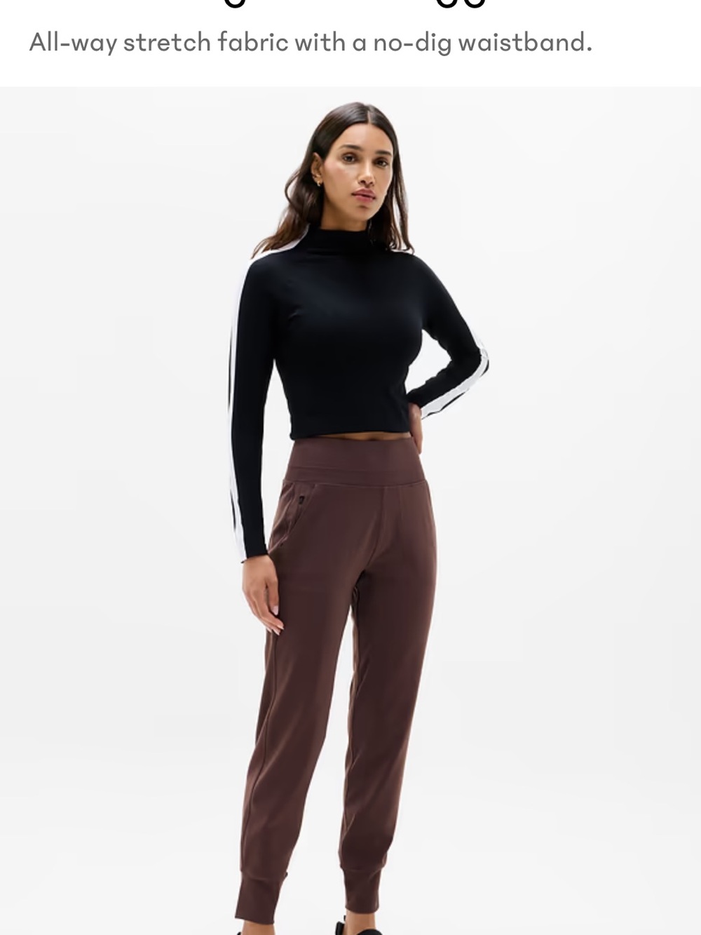 Athleta Venice Dark Brown Jogger Sweatpants